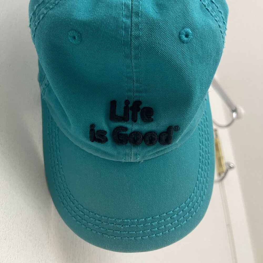 Life is good ~ Turquoise Hat & t-shirt Large